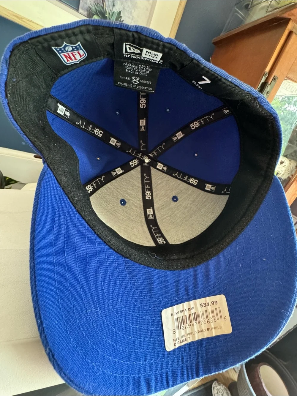 New Era Kids Navy Blue Cap with Red Buffalo Patch